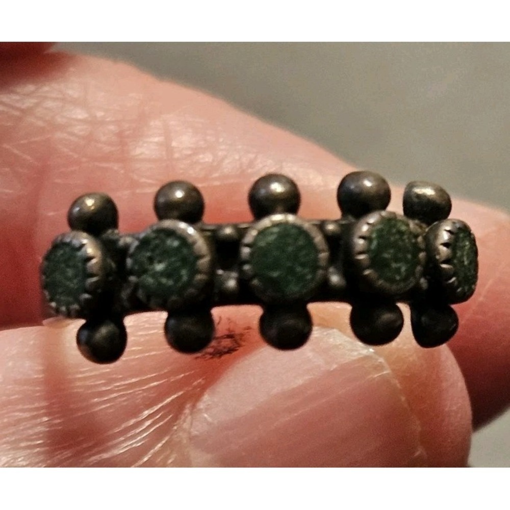Fred Harvey Navajo Sterling Snake Eye Ring (624)